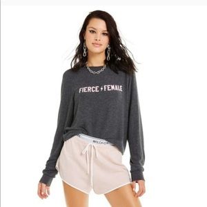 Wildfox Fierce Female Brushed Knit Pullover Small